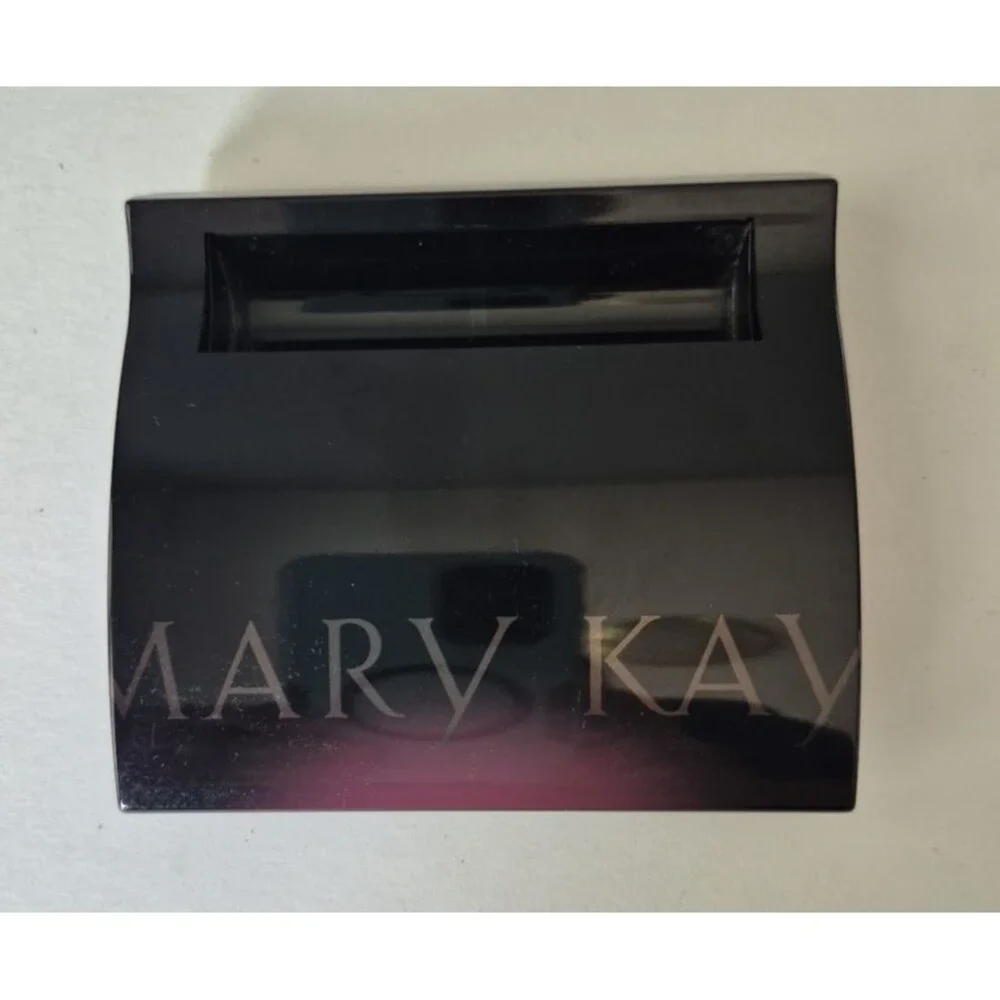 Mary Kay Black Compact Magnetic Makeup Case Mirror Holder 017362 Unfilled